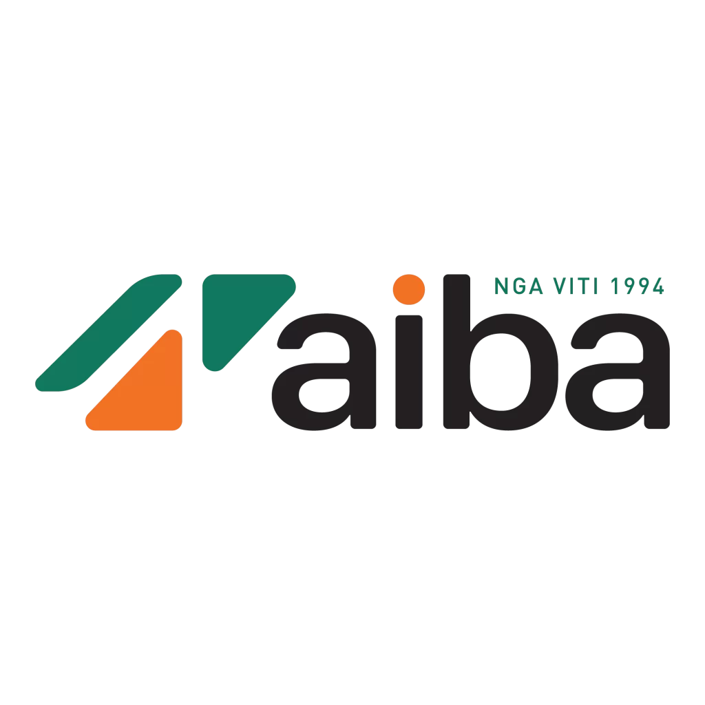 AIBA Logo, with a minimalist design featuring stylised lettering, accompanied by the founding year 1994, representing the company's brand identity in a modern and clean presentation. Part of DUKA Investment Management Group.