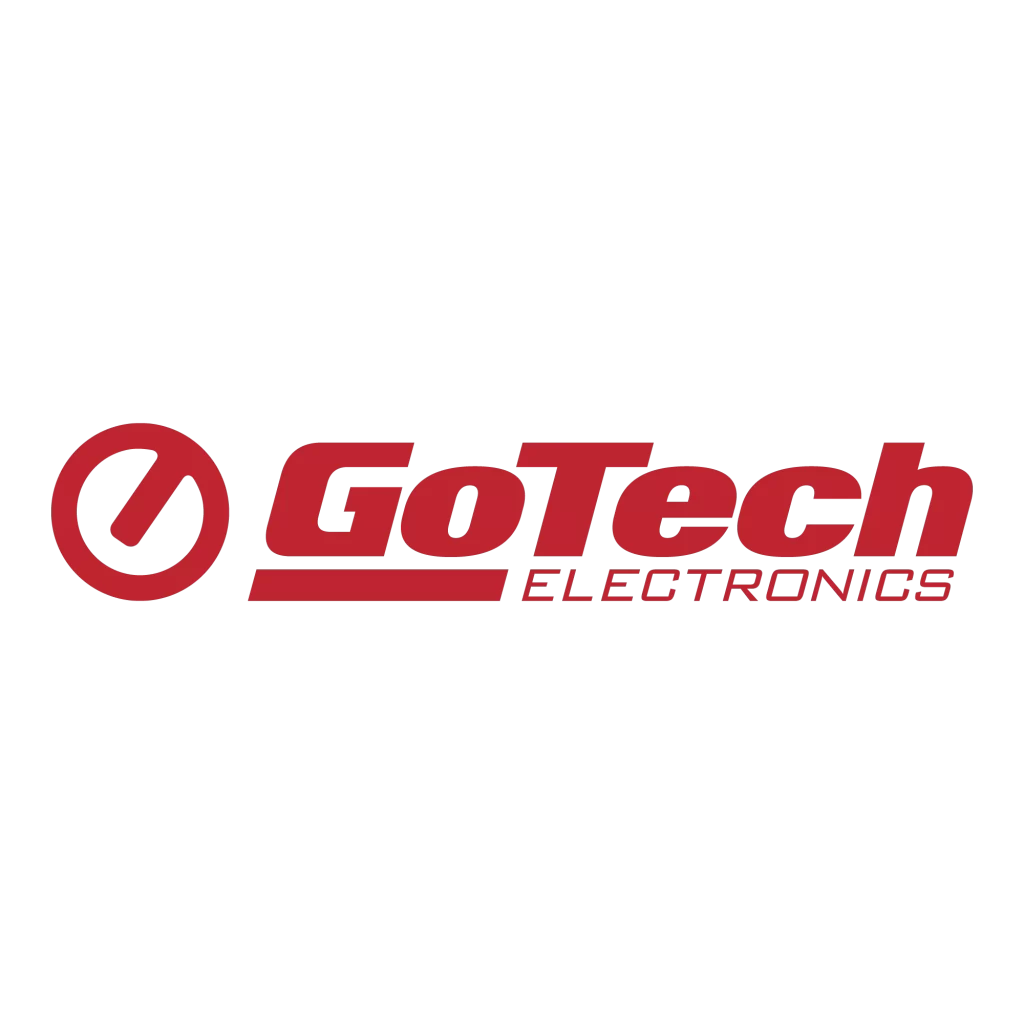 GoTech Electronics logo featuring a stylized 'O' symbol, representing technological innovation and electronic solutions. Part of DUKA Investment Management Group.